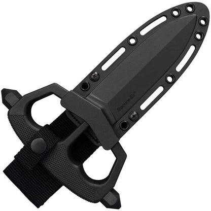 Cold Steel Chaos Push Dagger CS-80NT3 Tactical Dagger With 5 Inch Black SK5 Blade And Skull Pommels by Cold Steel