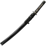 Cold Steel Gold Lion Wakizashi Damascus Blade With Hamon Clay Tempered Hamaguri Grind And Rayskin Handle For Collectors by Cold Steel
