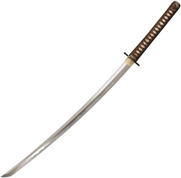 Cold Steel Mizutori Crane Katana Damascus Blade 1095HC Hamon Cord Wrapped Rayskin Handle For Collectors by Cold Steel