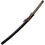 Cold Steel Mizutori Crane Katana Damascus Blade 1095HC Hamon Cord Wrapped Rayskin Handle For Collectors by Cold Steel