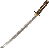 Cold Steel Mizutori Crane Wakazashi Damascus Blade 21-Inch Hamon Hand Wrapped Rayskin Handle For Collectors by Cold Steel