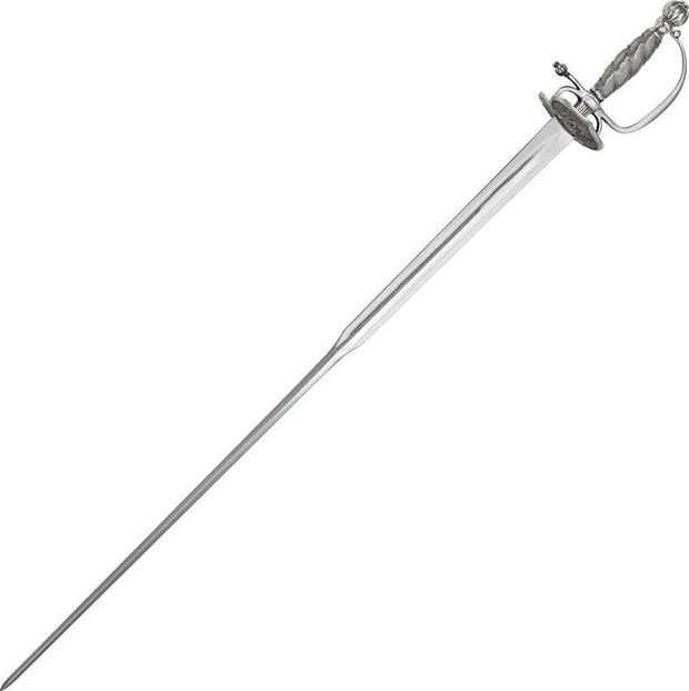 Cold Steel Colichemarde Sword CS88CLMS 1060 Carbon Steel Blade 40 Inch With Silver Wire Wrapped Handle For Collectors by Cold Steel