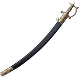 Cold Steel Talwar Sword 1090 High Carbon Steel 28 Inch Blade Brass Guard Leather Scabbard Collectors by Cold Steel
