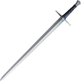 Cold Steel Hand-and-Half Sword CS-88HNH 1060 Carbon Steel Satin Blade Leather Scabbard For Collectors And Reenactors by Cold Steel
