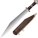 Cold Steel Damascus Long Sax CS 88HVA Premium 17.25in Damascus Blade Rosewood Handle Brass Guard For Collectors by Cold Steel