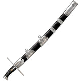 Cold Steel Hungarian Saber CS 88RM Hatchet Point 37 Inch Satin Blade Leather Grip Scabbard For Collectors by Cold Steel