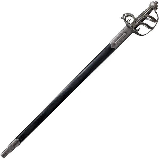 Cold Steel English Back Sword CS 88SEB 1055 Carbon Steel Blade With Antique Finish Leather Scabbard For Collectors by Cold Steel