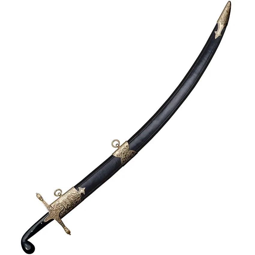 Cold Steel Shamshir Sword CS88STS 30.5In Premium Hard Tempered Carbon Steel With Horn Handle Brass Guard For Collectors by Cold Steel
