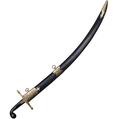 Cold Steel Shamshir Sword CS88STS 30.5In Premium Hard Tempered Carbon Steel With Horn Handle Brass Guard For Collectors by Cold Steel