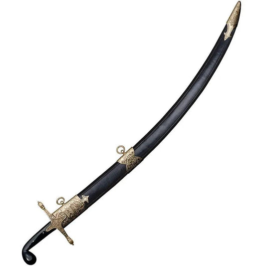Cold Steel Shamshir Sword CS88STS 30.5In Premium Hard Tempered Carbon Steel With Horn Handle Brass Guard For Collectors by Cold Steel