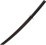 Cold Steel Tactical Katana Machete CS97TKMS Full Tang 24In Black Coated 1055HC Blade For Survivalists by Cold Steel