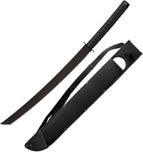 Cold Steel Tactical Katana Machete CS97TKMS Full Tang 24In Black Coated 1055HC Blade For Survivalists by Cold Steel