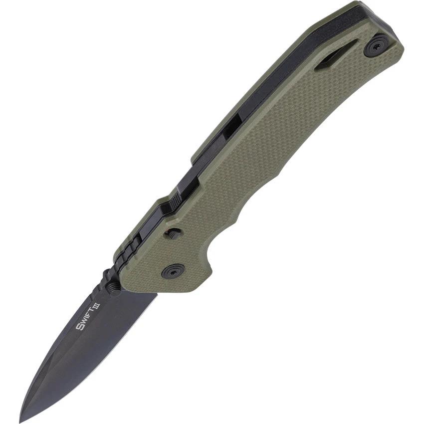 Cold Steel Swift III Atlas Lock Folding Knife Rugged OD Green G10 CPM M4 Drop Point for EDC Enthusiasts by Cold Steel