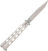 Cold Steel Arc Angel Premium Butterfly Knife Satin Clip Point Blade Aluminum Handle For Collectors by Cold Steel