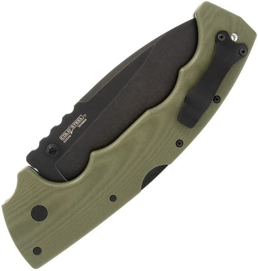 Cold Steel 5 Max Lockback Knife S35VN Drop Point 5In Blade Premium OD Green G10 Handle EDC by Cold Steel