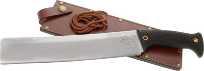 Cold Steel Jimmi Slash Chopper 10 Inch CPM 3V Blade Full Tang KrayEx Handle With Leather Sheath For Tactical Outdoorsmen by Cold Steel