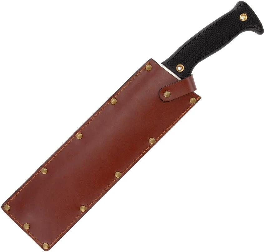 Cold Steel Jimmi Slash Chopper 10 Inch CPM 3V Blade Full Tang KrayEx Handle With Leather Sheath For Tactical Outdoorsmen by Cold Steel