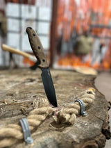 Cold Steel Republic Bushcraft Knife S35VN Full Tang Micarta Handle Ionbond Finish Leather Sheath Survivalists 10 Inch by Cold Steel