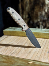 Cold Steel Republic Bushcraft Knife S35VN Full Tang Micarta Handle Ionbond Finish Leather Sheath Survivalists 10 Inch by Cold Steel