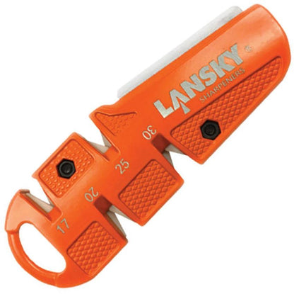 Lansky C-SHARP Ceramic Sharpener 4.25 Inch Precision Serration Taper 800 Grit Orange For Outdoor Enthusiasts by Lansky