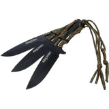 Cold Steel Throwing Knives 3 Pack Durable Cord Wrapped Handles 9 Inch Overall For Target Practice by Cold Steel