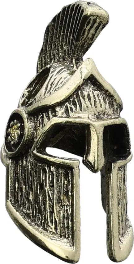 Coeburn Tool Spartan Helmet Bead Gold Color Metal Alloy Construction For 550 Paracord Crafting Enthusiasts by Coeburn Tool