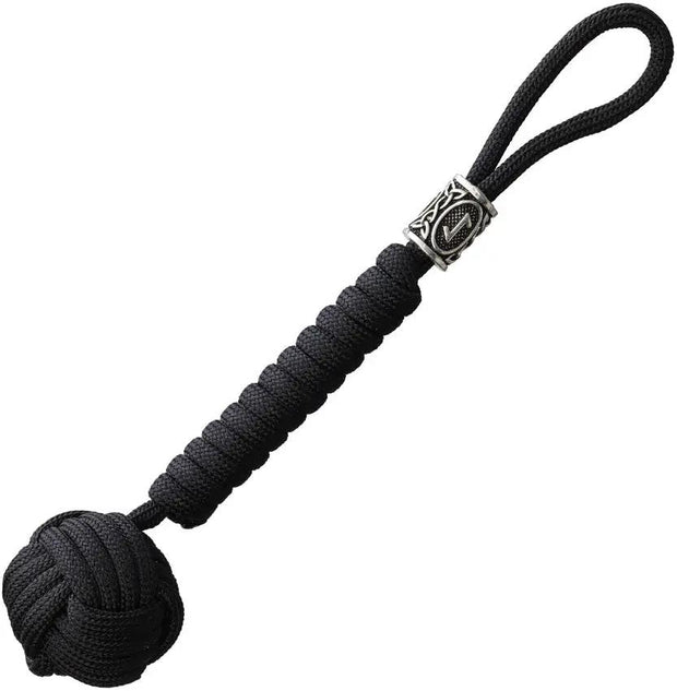 Coeburn Monkey Fist Lanyard Black Paracord Viking Bead For Outdoor Survivalists And Tactical Enthusiasts by Coeburn Tool