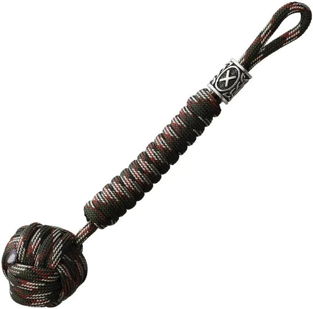 Coeburn Monkey Fist Lanyard Camo Paracord With Viking Bead 4.25 Inch Length Outdoor Survival Gear by Coeburn Tool