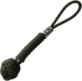 Coeburn Monkey Fist Lanyard OD Green Paracord With Viking Bead For Outdoor Survivalists by Coeburn Tool