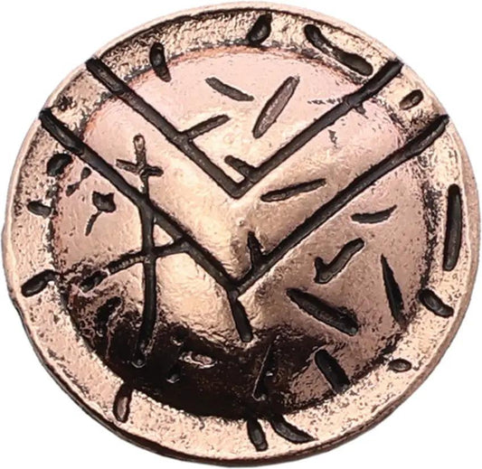 Coeburn Tool Spartan Shield Copper Bead 0.65in Fits 550 Paracord Single Hole Durable Copper Color Metal Alloy by Coeburn Tool
