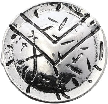 Coeburn Tool Spartan Shield Bead 0.65 Inch Silver Single Hole Fits 550 Paracord Survivalists by Coeburn Tool