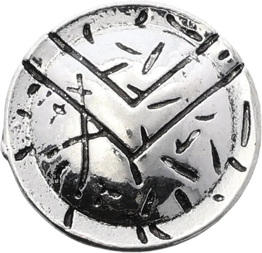 Coeburn Tool Spartan Shield Bead 0.65 Inch Silver Single Hole Fits 550 Paracord Survivalists by Coeburn Tool
