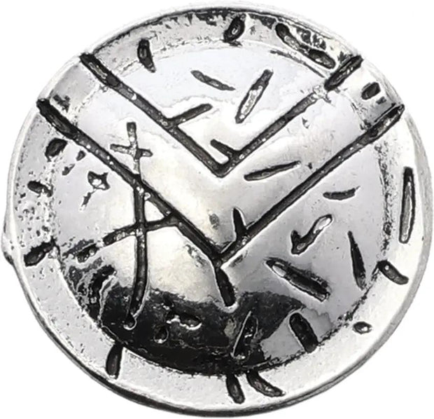Coeburn Tool Spartan Shield Bead 0.65 Inch Silver Single Hole Fits 550 Paracord Survivalists by Coeburn Tool