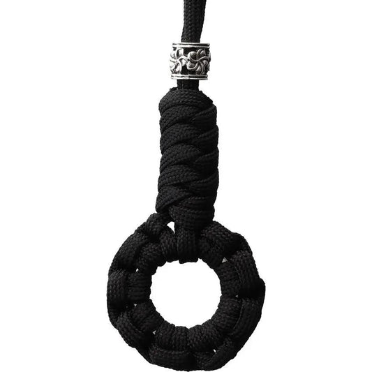 Coeburn Paracord Lanyard With Ring 6 Inch Durable Cobra Knot Snake Knot Black For Outdoor Enthusiasts by Coeburn Tool