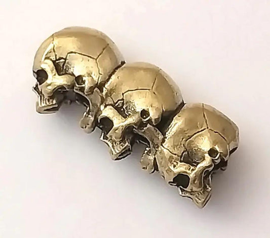 Coeburn Tool Three Tier Skull Bead CT3034 For 550 Paracord Enthusiasts Premium Brass Through Hole by Coeburn Tool