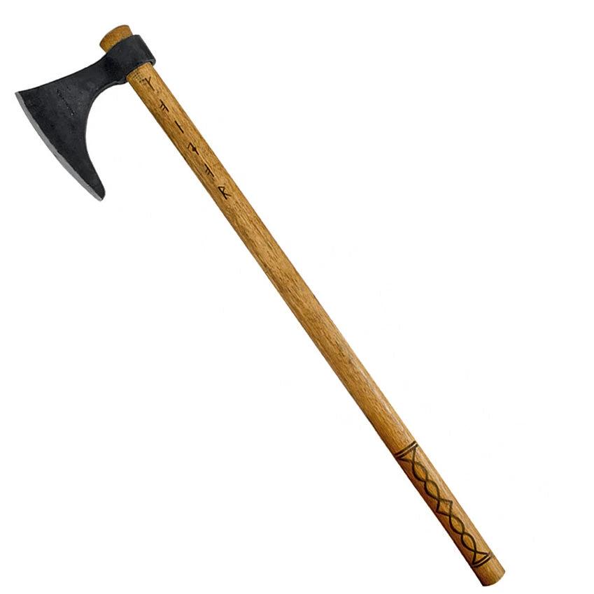 Condor Valhalla Battle Axe 30In Overall With 6In Cutting Edge 1065 Carbon Steel Head Hickory Handle Outdoor Adventurers by Condor