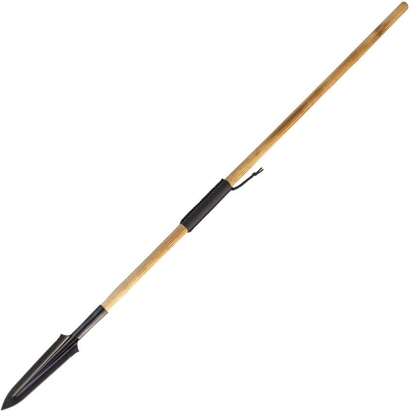 Condor Yari Spear CTK1016 Fourteen And A Half Inch Blade Survival Spear With Ash Handle And Paracord Wrap Leather Sheath by Condor