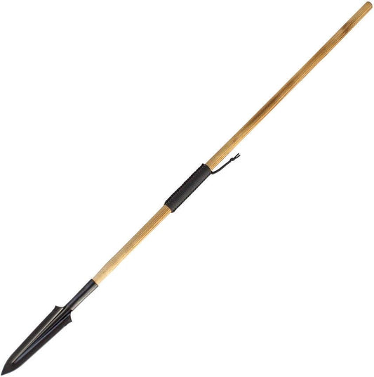 Condor Yari Spear CTK1016 Fourteen And A Half Inch Blade Survival Spear With Ash Handle And Paracord Wrap Leather Sheath by Condor