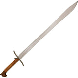 Condor Grosse Messer Sword CTK1019-32HC 42In FullTang Satin 1075HC Blade Hickory Walnut Handle LeatherSheath Collectors by Condor