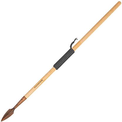 Condor Greek Wooden Spear 45in Paracord Wrapped Burnt American Hickory Handle For Outdoorsmen Survival Ready by Condor