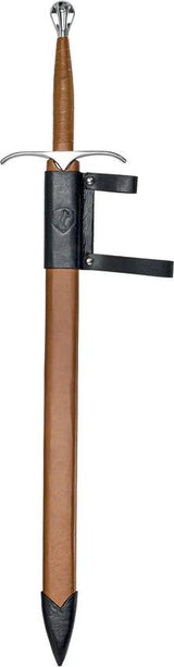 Condor Wallace Scottish Sword CTK1050 30in Blade Premium 39in 1075HC Leather Wrapped Walnut Handle For Collectors by Condor