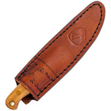 Condor Trelken Knife CTK114-3.5SS Sawback 3.5In 420HC Satin Full Tang Hickory Handle Belt Sheath For Outdoorsmen by Condor