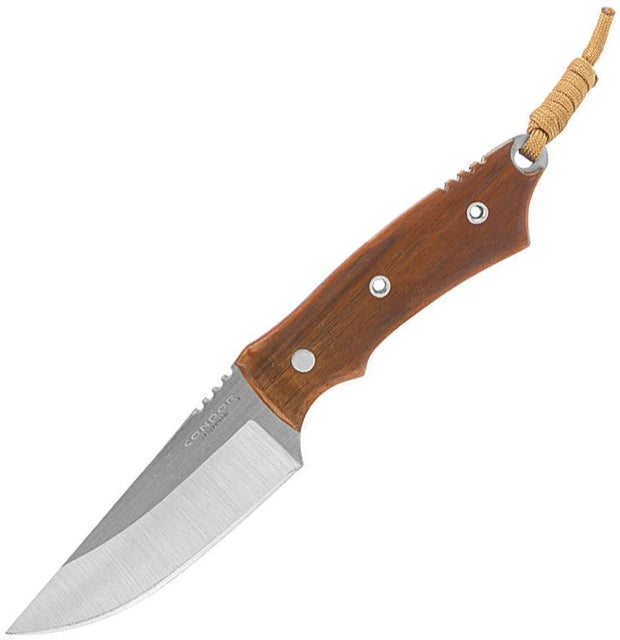 Condor Native Hunter Knife CTK116 4.25 Inch Satin 440C Blade Walnut Full Tang Rugged Outdoor Survival by Condor