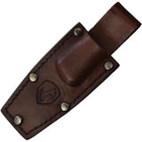 Condor Mountaineer Trail Wingman Fixed Blade Knife 2.75in 14C28N Brown Micarta Full Tang Leather Sheath Bushcraft by Condor