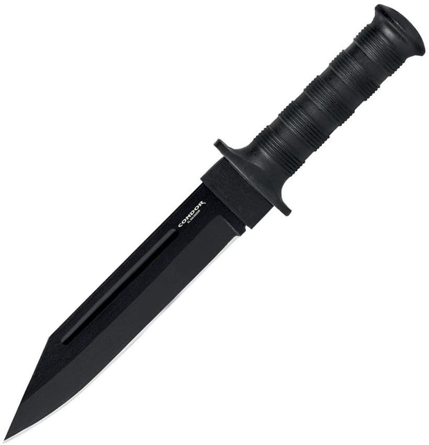Condor Darksaxon Fixed Blade Knife 7.75 Inch 1075HC Steel Traction Coat For Outdoor Enthusiasts by Condor