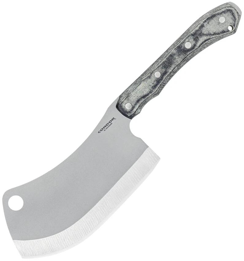 Condor K-Night Cleaver CTK1339 1075HC Blade Full Tang With Black Canvas Micarta Handle And Kydex Sheath For Outdoorsmen by Condor