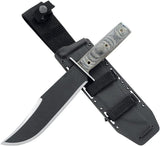Condor Operator Bowie Knife CTK1806 7.5in Black Traction Blade Full Tang Rugged Outdoor Survivalists by Condor