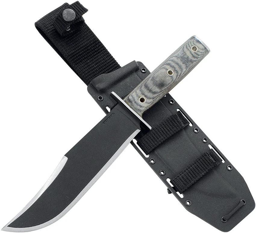 Condor Operator Bowie Knife CTK1806 7.5in Black Traction Blade Full Tang Rugged Outdoor Survivalists by Condor