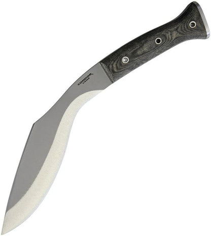 Condor K-Tact Kukri Knife Green Satin 9.5in Blade Full Tang Green Micarta Handle Kydex Sheath For Outdoor Enthusiasts by Condor
