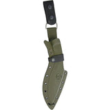 Condor K-Tact Kukri Knife Green Satin 9.5in Blade Full Tang Green Micarta Handle Kydex Sheath For Outdoor Enthusiasts by Condor